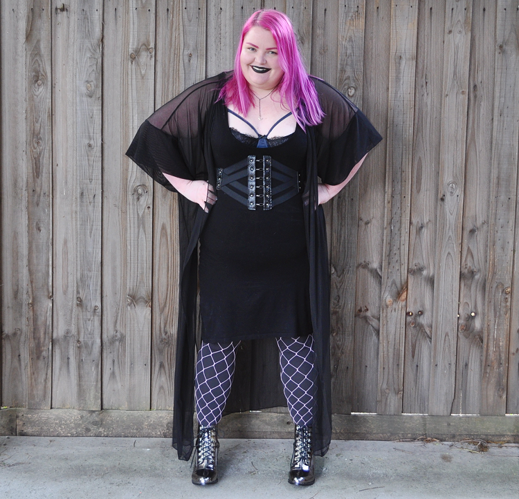 Plus size outfit > Natatree.com > Black Kaftan