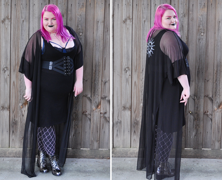 Plus size outfit > Natatree.com > Black Kaftan