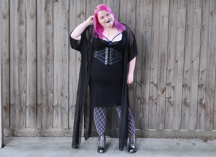 Plus size outfit > Natatree.com > Black Kaftan