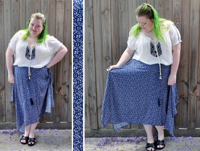 Plus size boho outfit