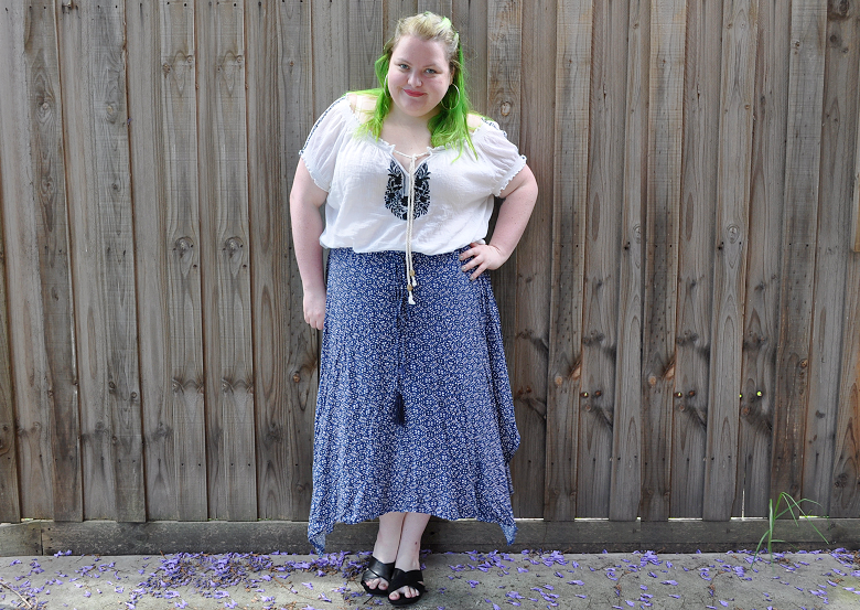 Plus size boho outfit