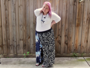 Outfit - Floral culottes as pants! ⋆ Natatree